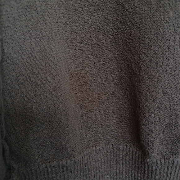 Anthropologie Sparrow Olive Green Woven A-Line Knit Top Women's Size S (6-8) - Picture 8 of 8